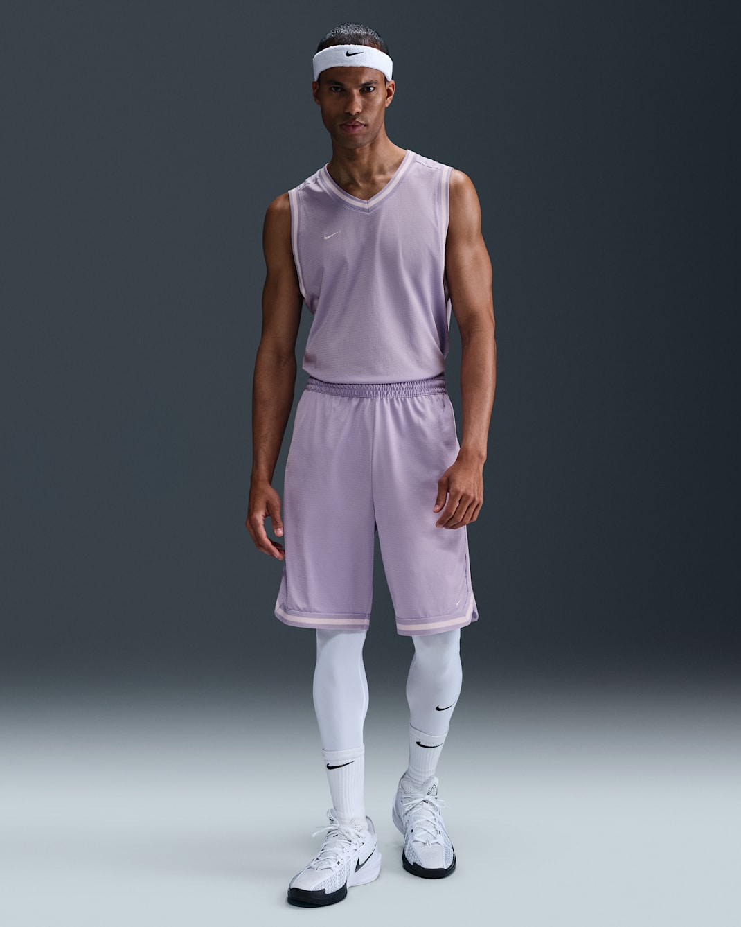 Shorts de básquetbol de 26 cm Dri-FIT para hombre Nike DNA - Hortensias/Hortensias/Uva ligero
