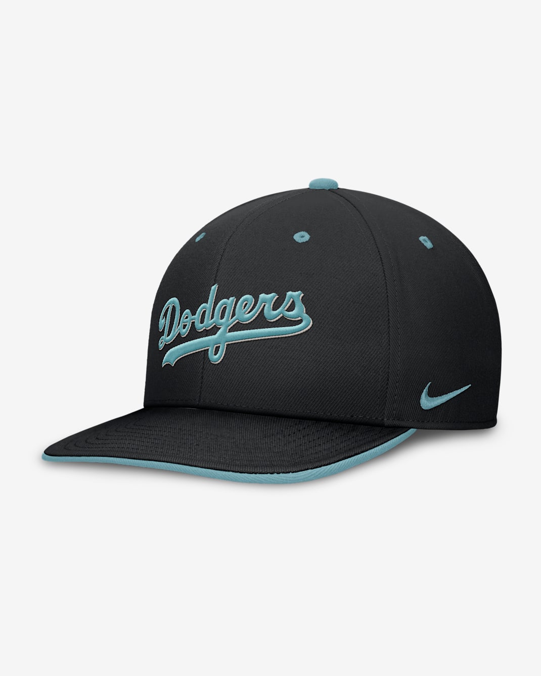 Los Angeles Dodgers Pro Tech Script Men's Nike Dri-FIT MLB Adjustable Hat - Black
