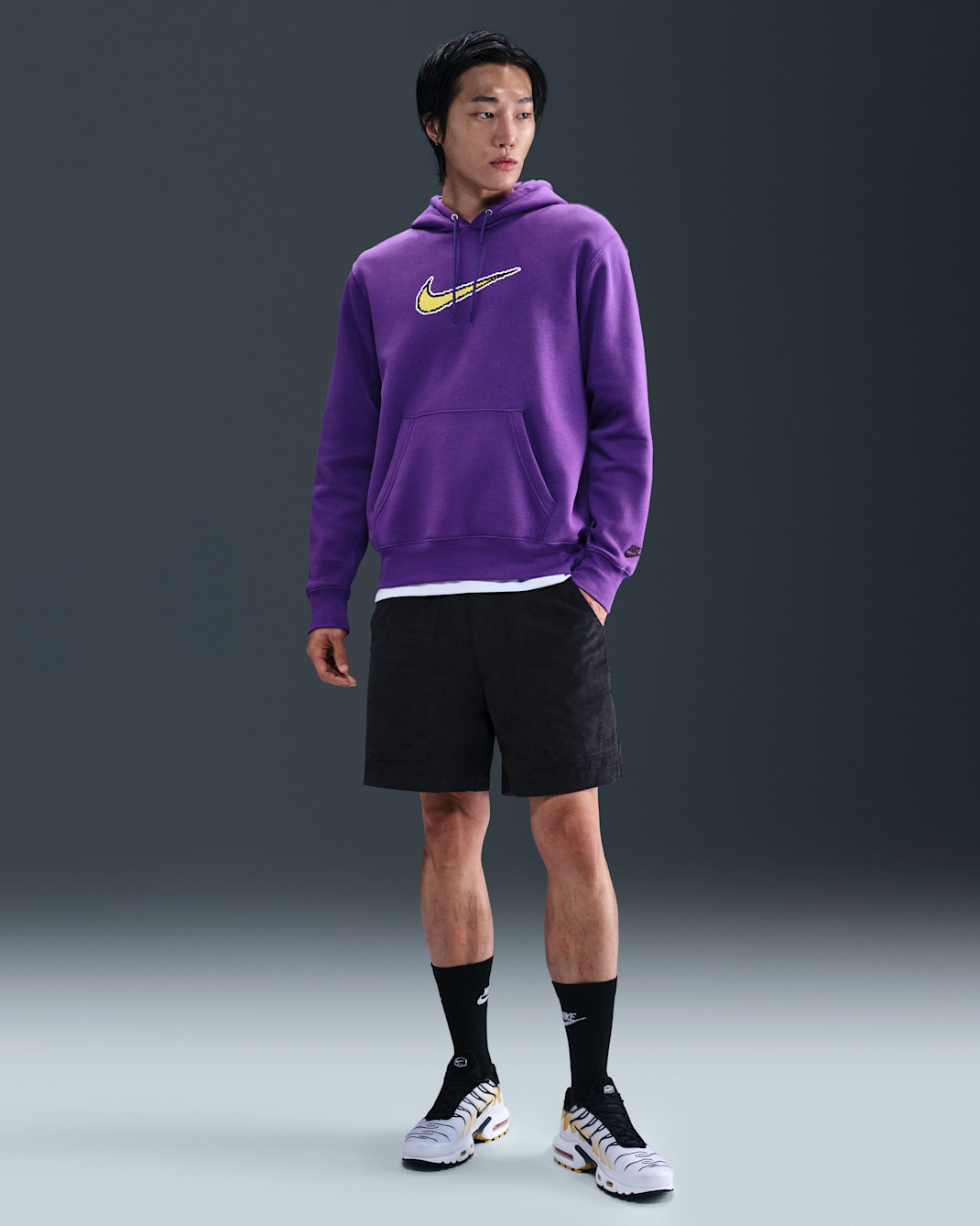 ナイキ ライフ メンズ コーデュロイ ショートパンツ - ブラック/ブラック