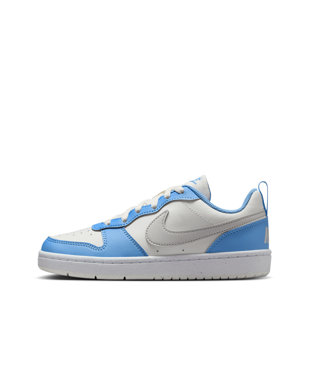 Nike Court Borough Low Recraft Big Kids' Shoes - Summit White/Cobalt Pulse/White/Vast Grey