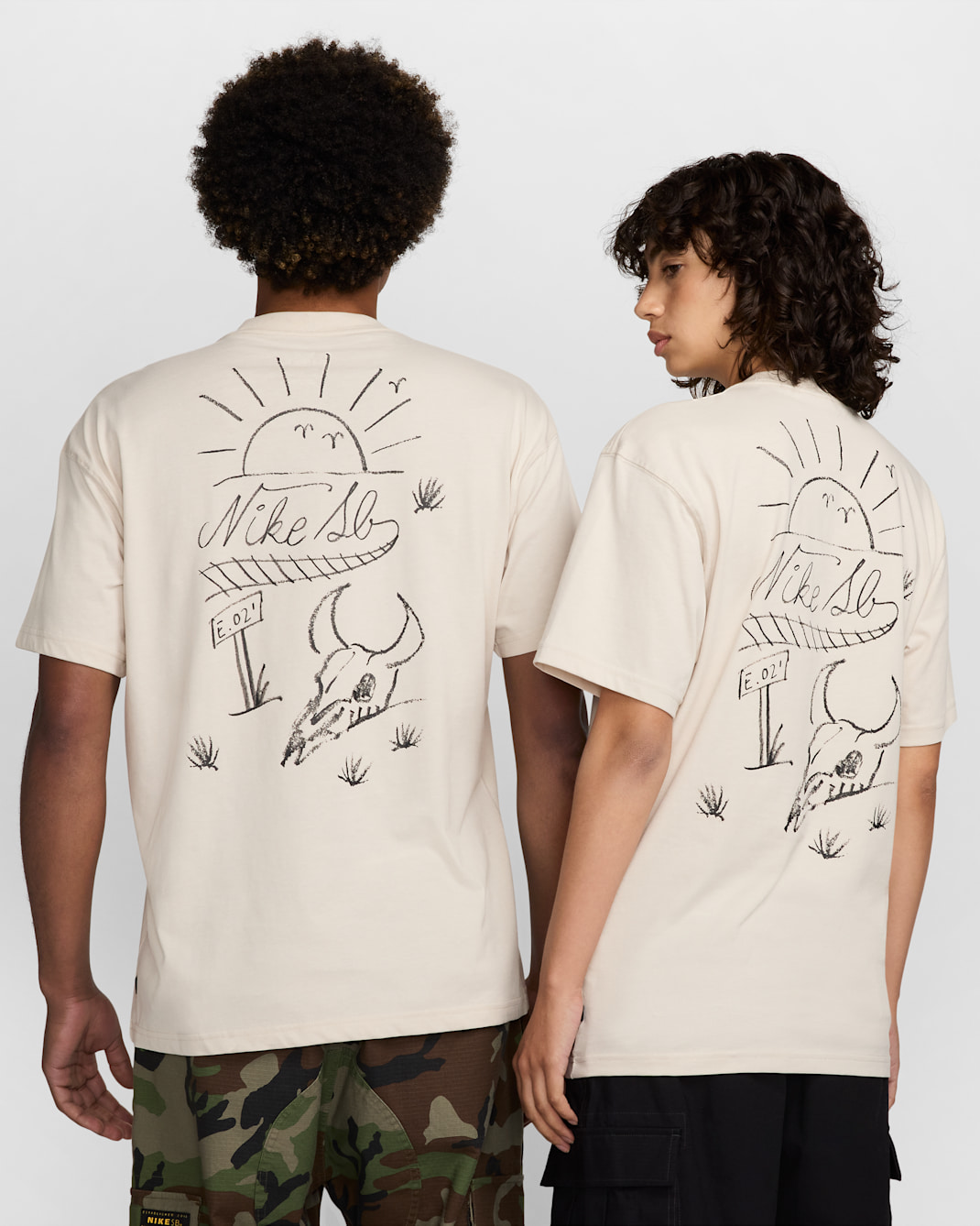 T-shirt da skate Nike SB Max90 - Light Orewood Brown