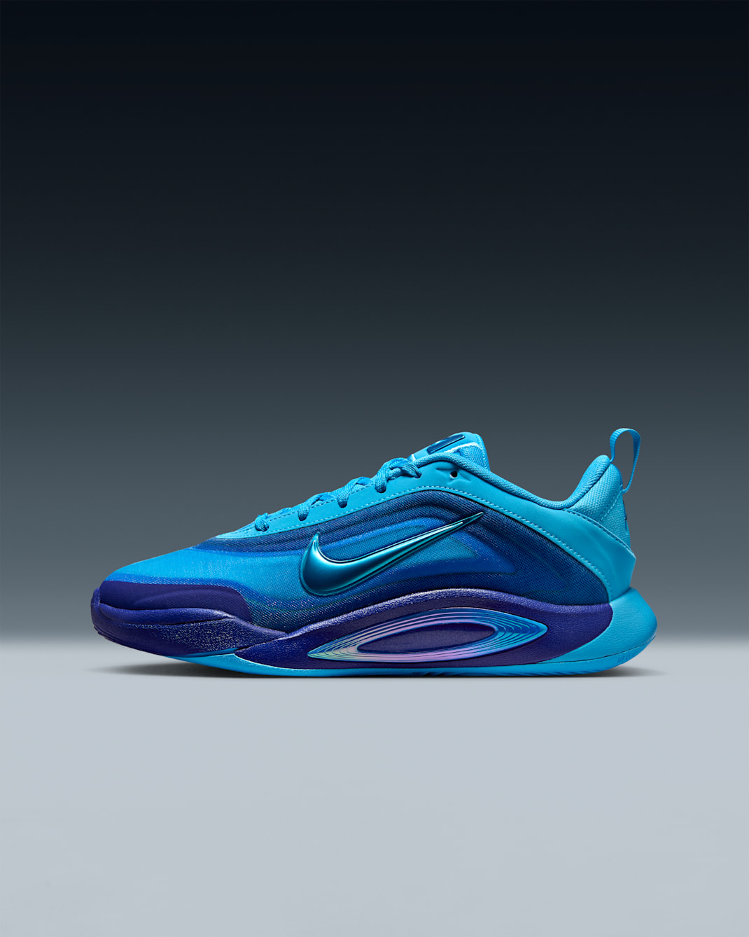 Tenis de básquetbol A'ja Wilson para niños talla grande A'One - Azul furia/Azul carrera/Azul foto/Azul radiante
