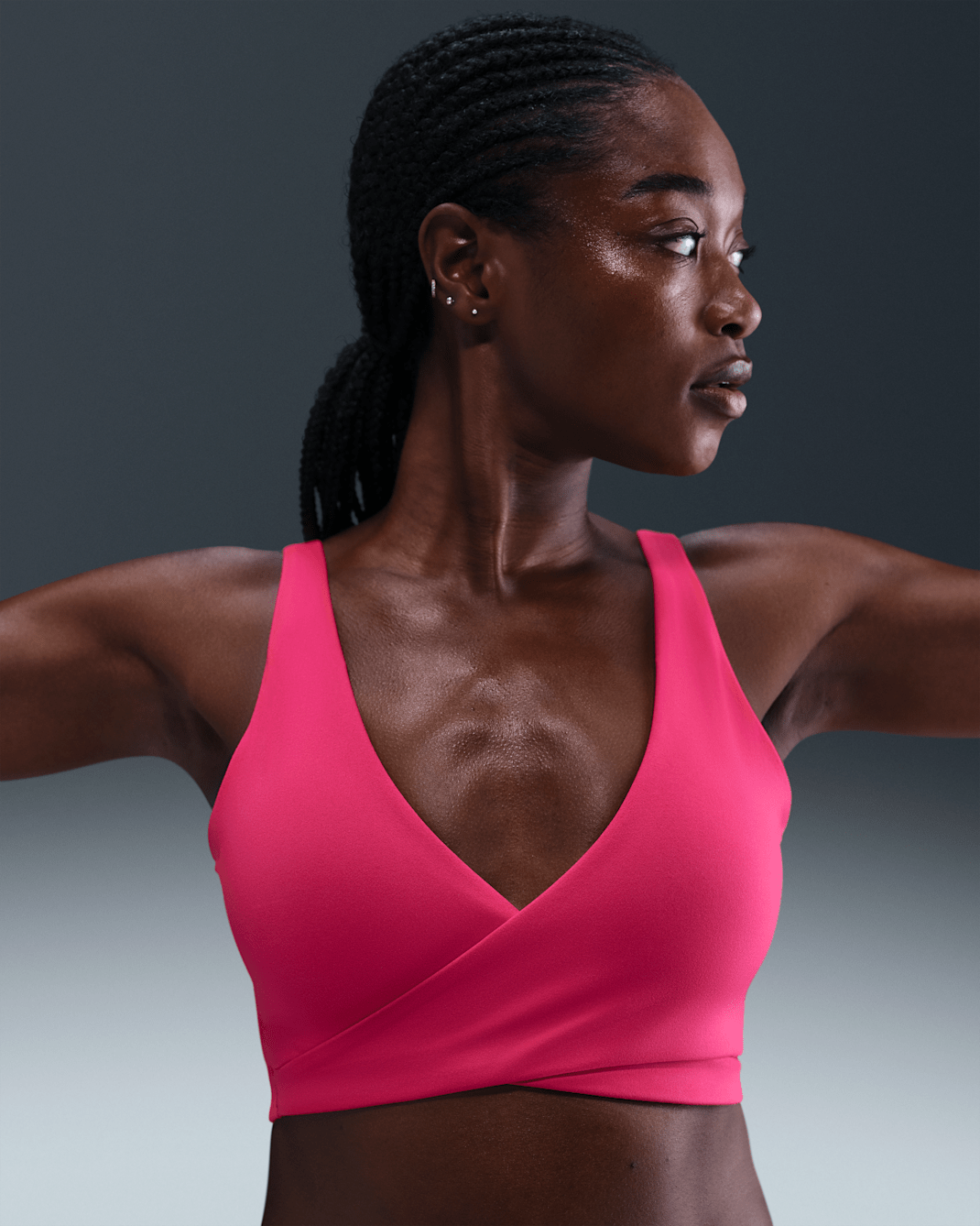 Bra deportivo de baja sujeción con almohadillas para mujer Nike One - Rosa enérgico/Remolacha dulce