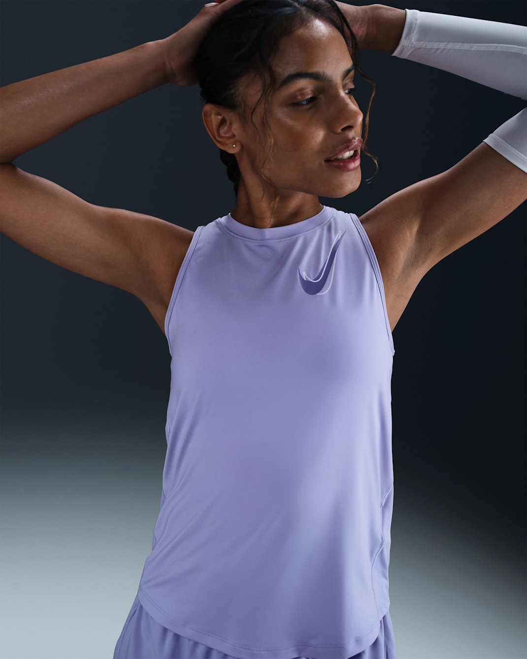 Camiseta de tirantes de correr Dri-FIT para mujer Nike One - Hielo lila