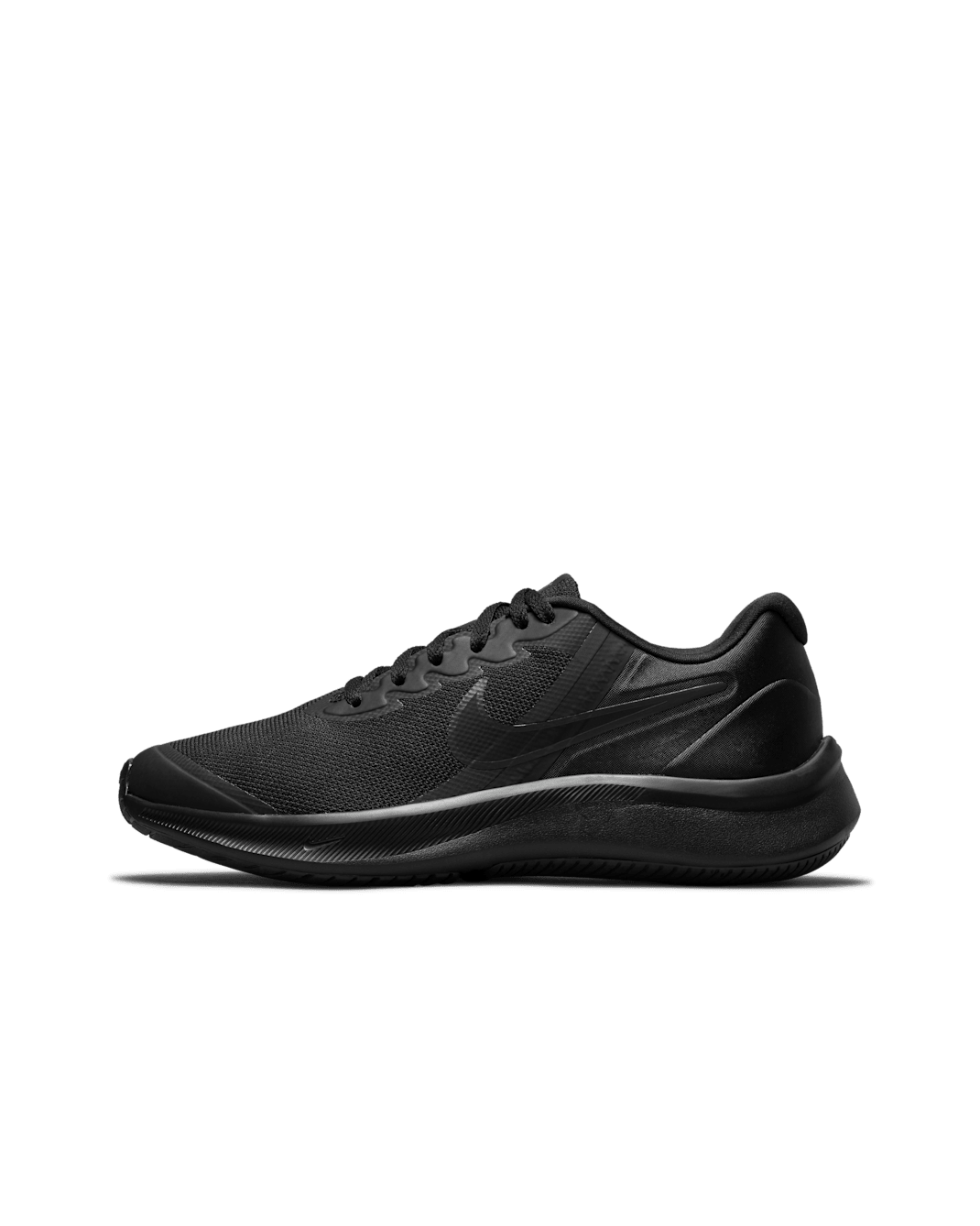 Nike Star Runner 3 Older Kids' Road Running Shoes - Black/Dark Smoke Grey/Black