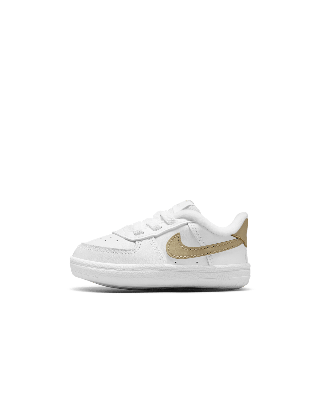 Nike Force 1 booties til spedbarn - Hvit/Hvit/LT KHAKI