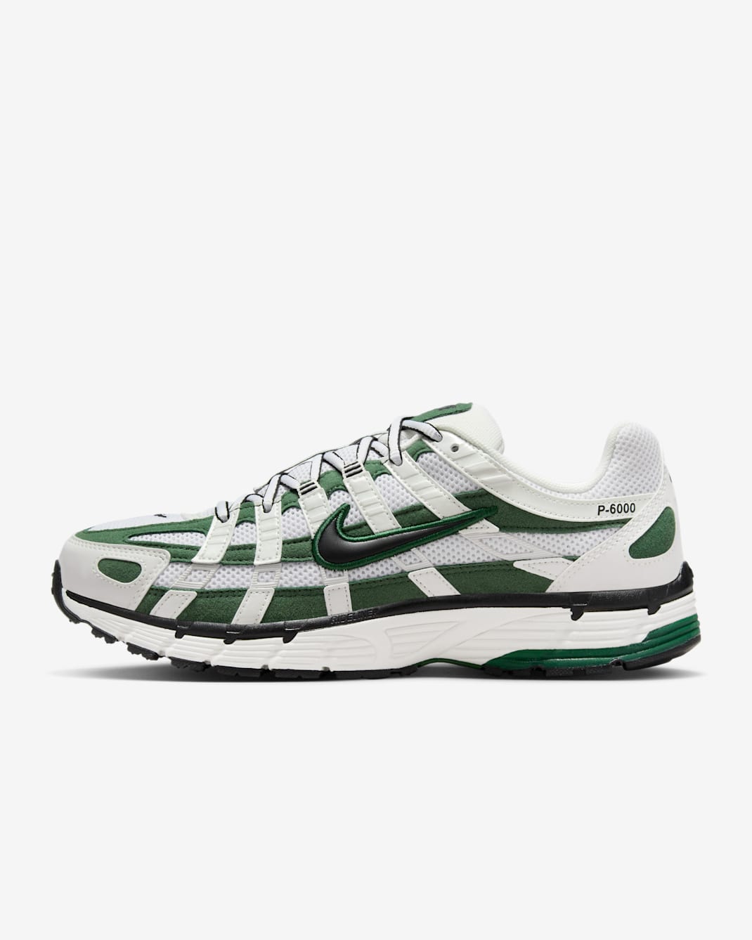 Nike P-6000 Shoes - Summit White/Black/Metallic Summit White/Fir