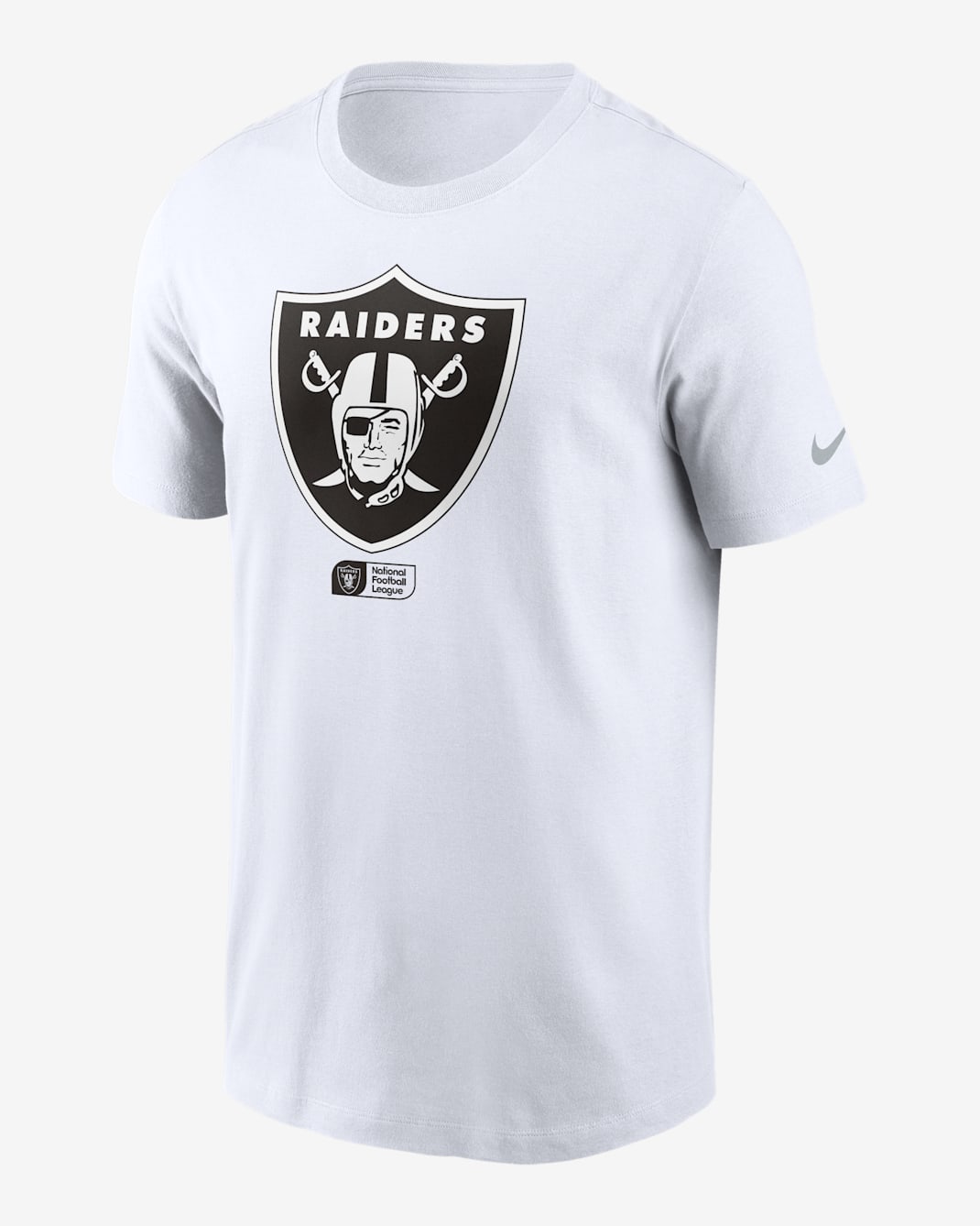 Playera Nike de la NFL para hombre Las Vegas Raiders Faded Essential - Blanco