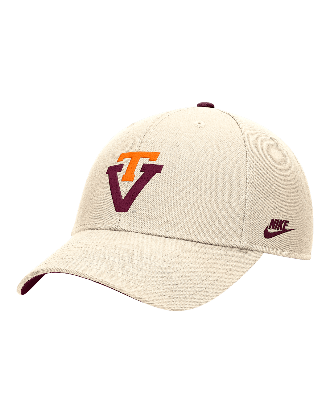 Virginia Tech Rise Men's Nike College Adjustable Cap - Natural