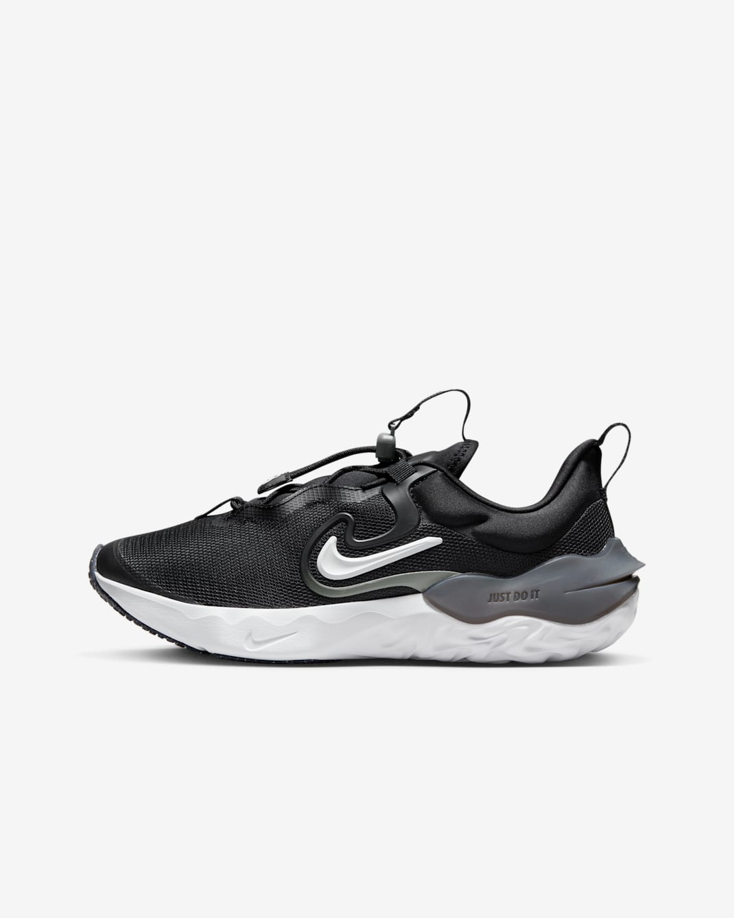Nike Run Flow Older Kids' Running Shoes - Black/Iron Grey/Smoke Grey/White