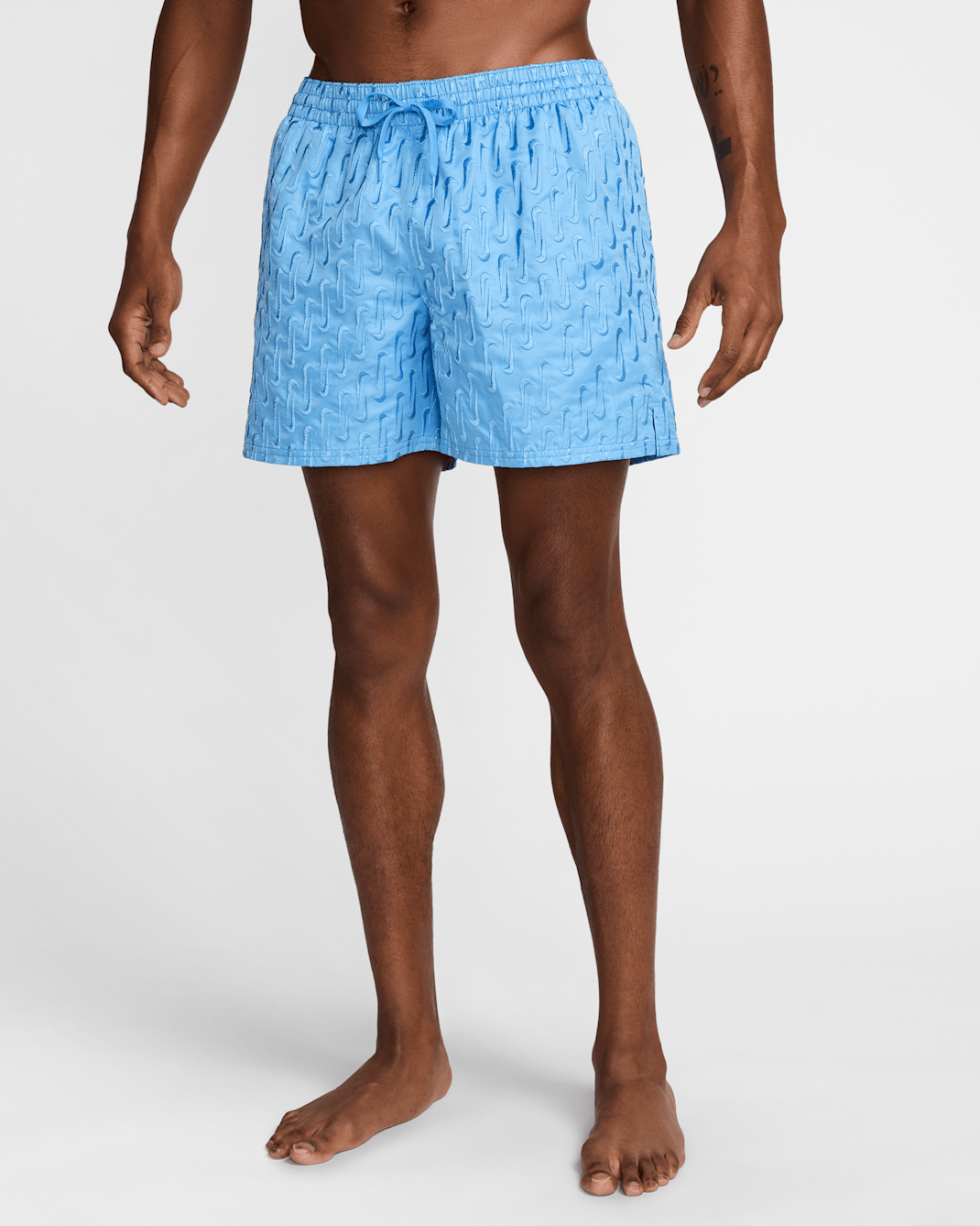 Nike Swim Breaker Swoosh logo Link Men's 5" Fully Lined Volley Shorts - University Blue