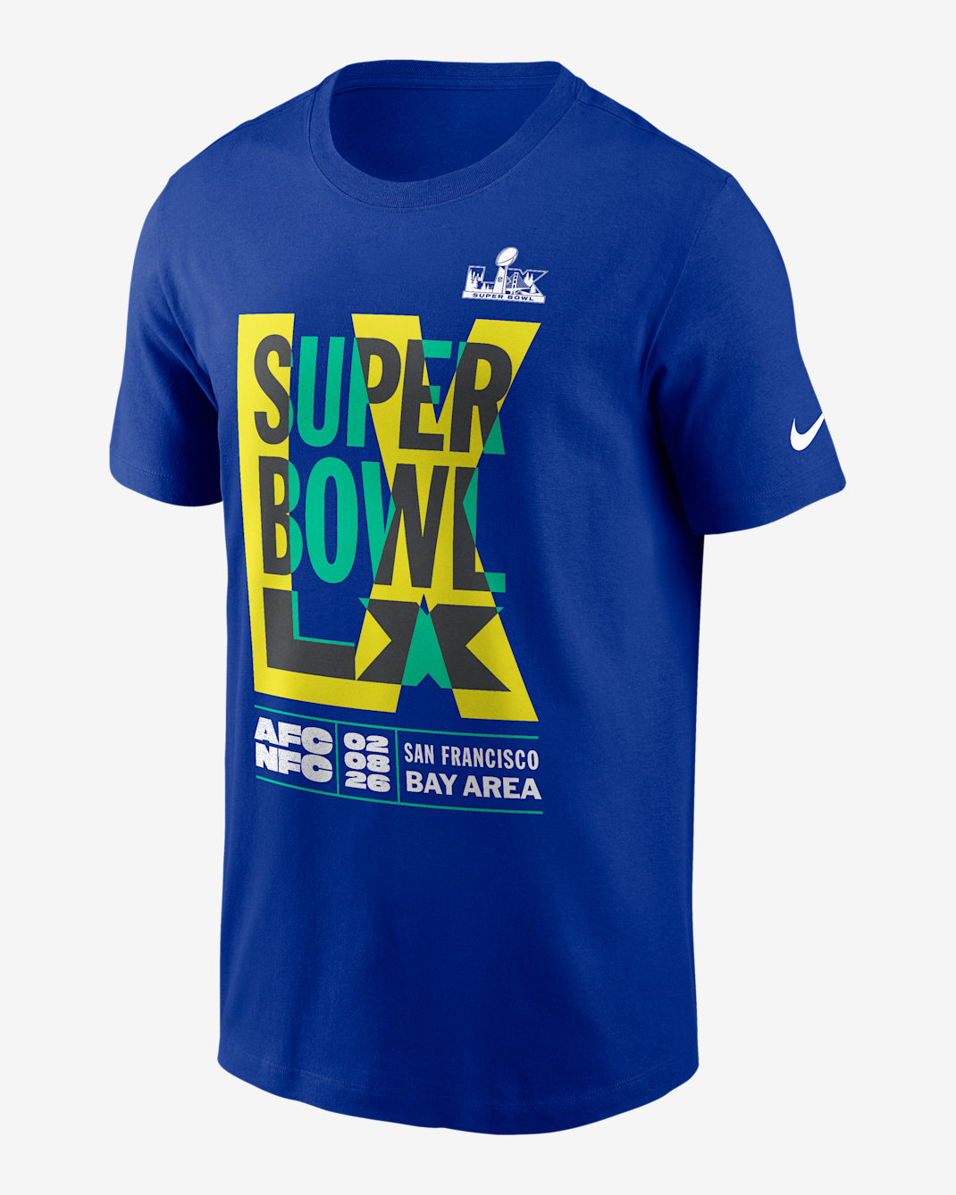 Super Bowl LX Men's Nike NFL Essential T-Shirt - Royal