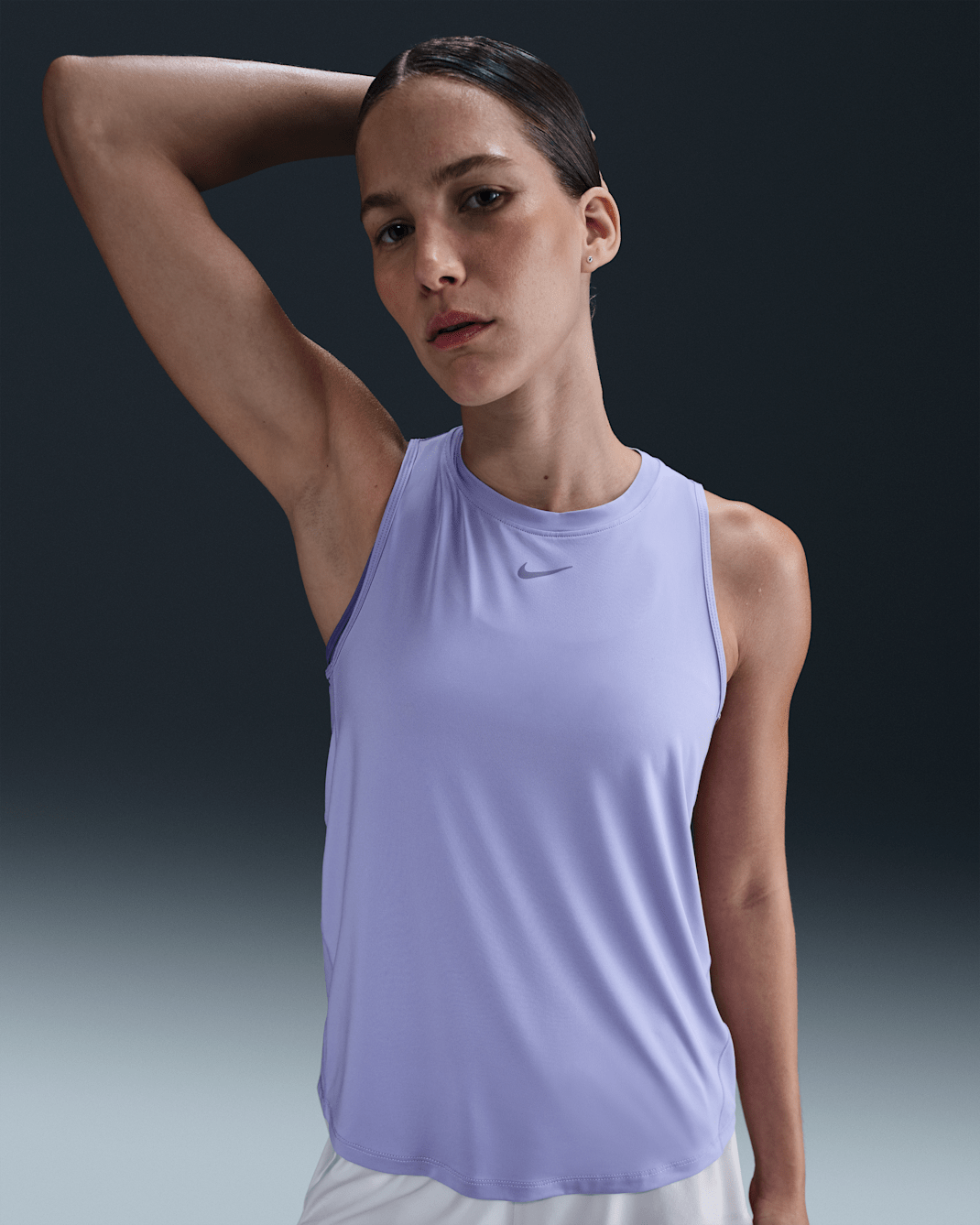 Nike One Classic Women's Dri-FIT Tank Top - Lilac Ice/Black