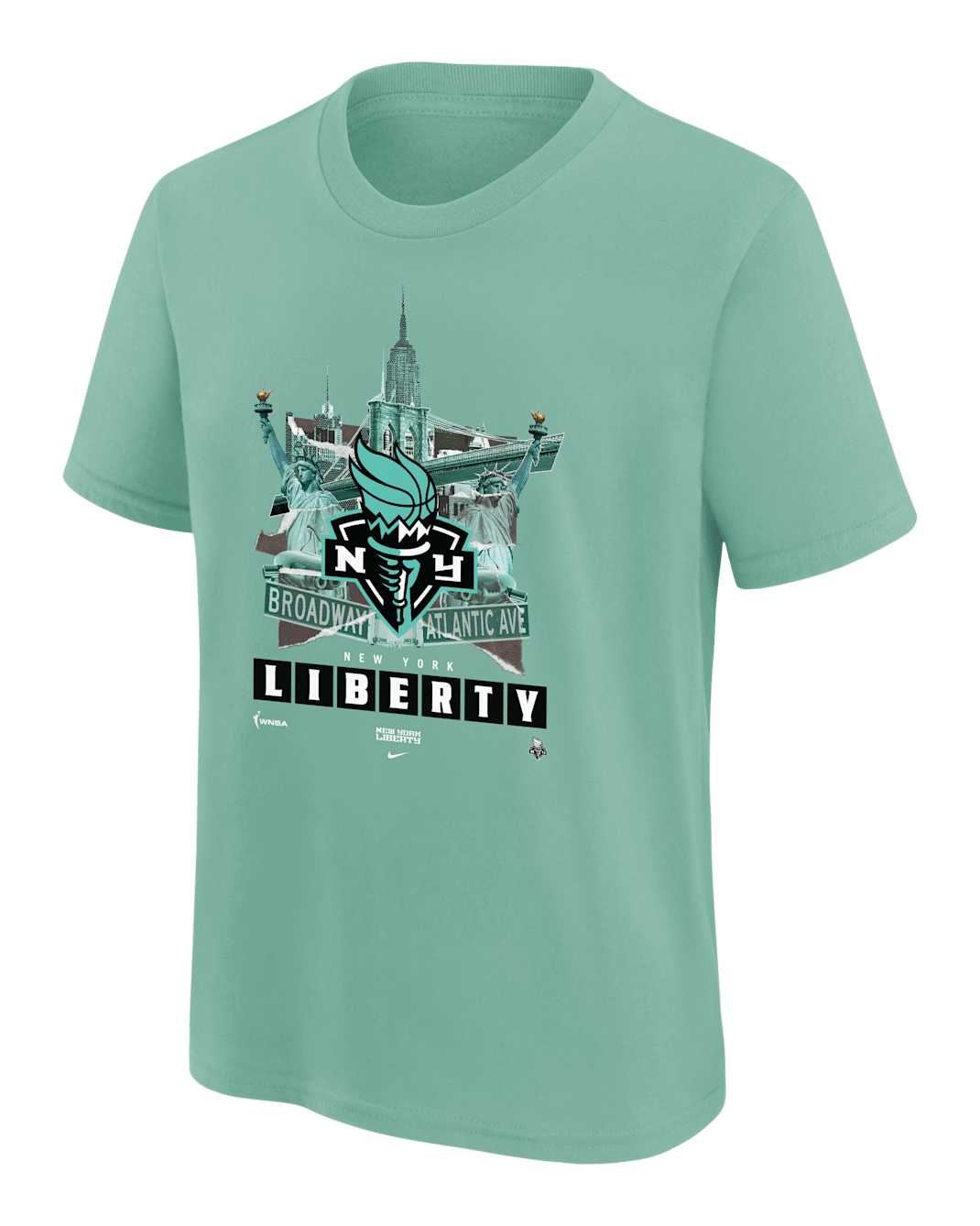 New York Liberty Big Kids' Nike WNBA T-Shirt - Mint