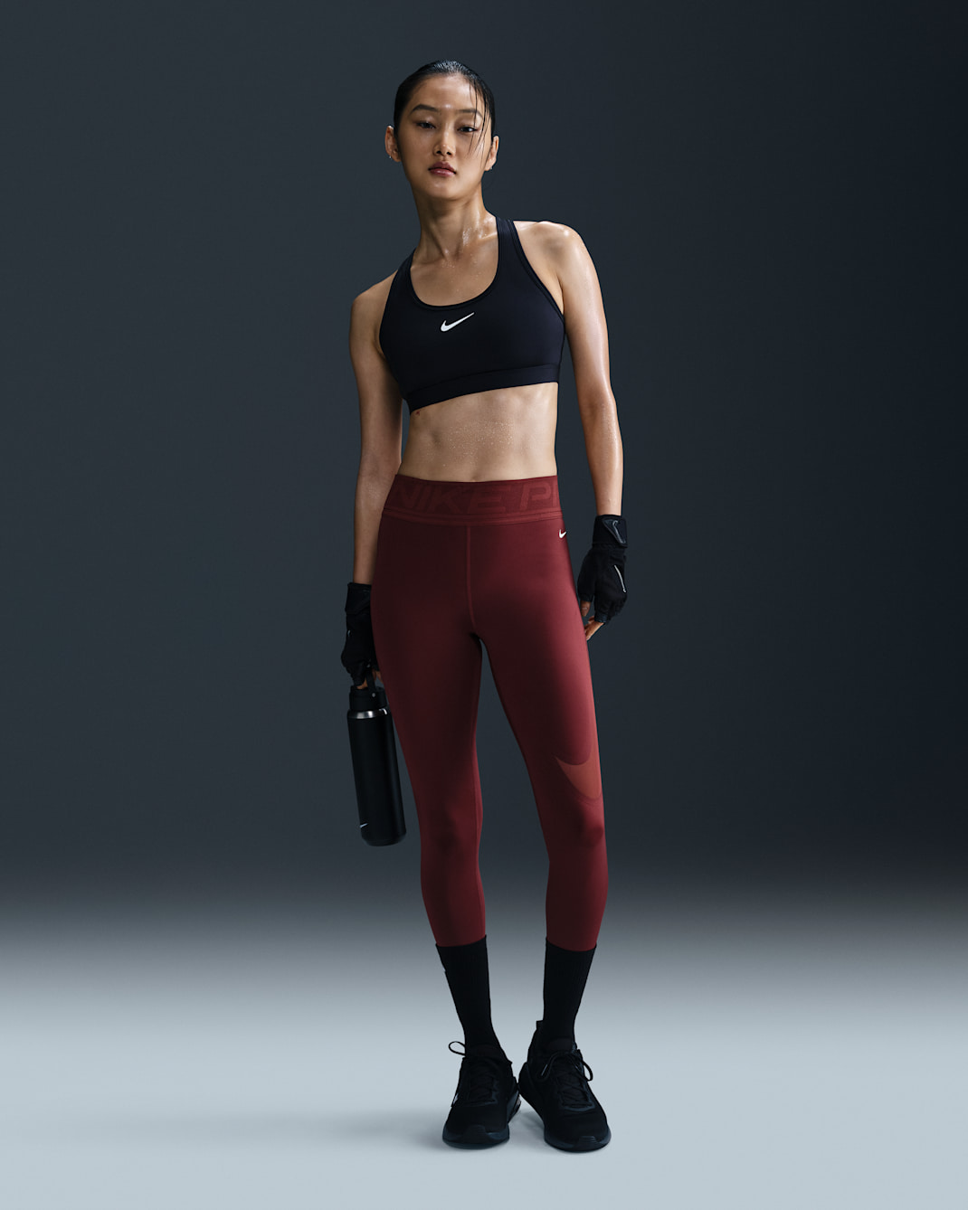 Nike Pro Sculpt Women's High-Waisted Full-Length Leggings - Dark Team Red/White