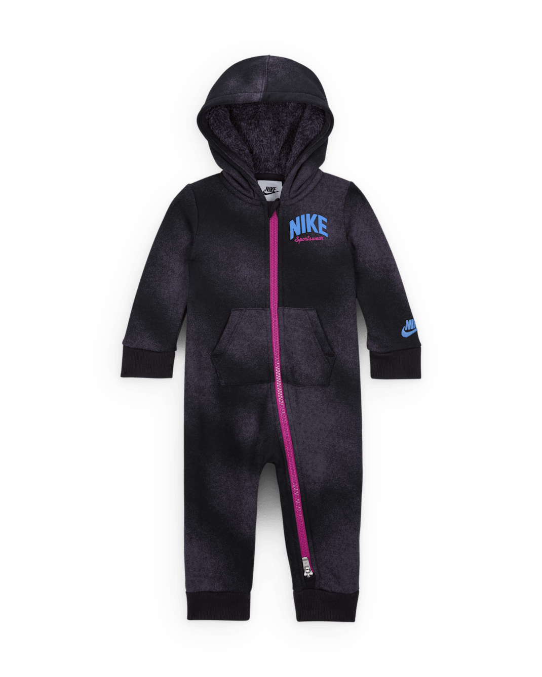 Nike Sportswear Powder Play Baby (0-9M) Lightweight Fleece Coverall - Black