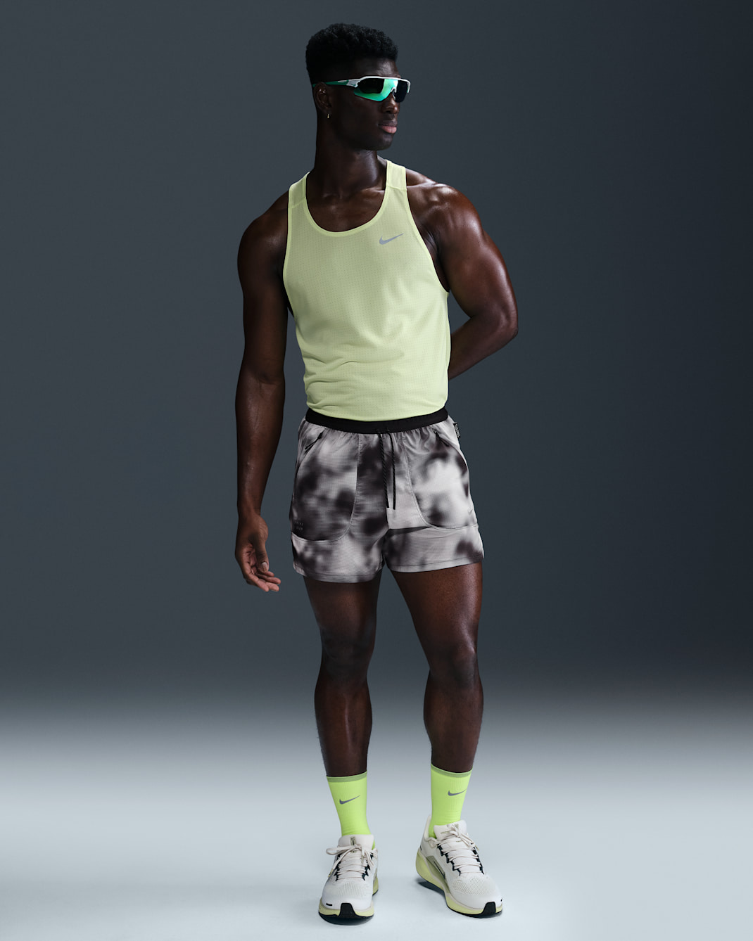 Nike Running Division Breathe Men's Dri-FIT ADV 10cm (approx.) Briefs-Lined Running Shorts - Black/Black