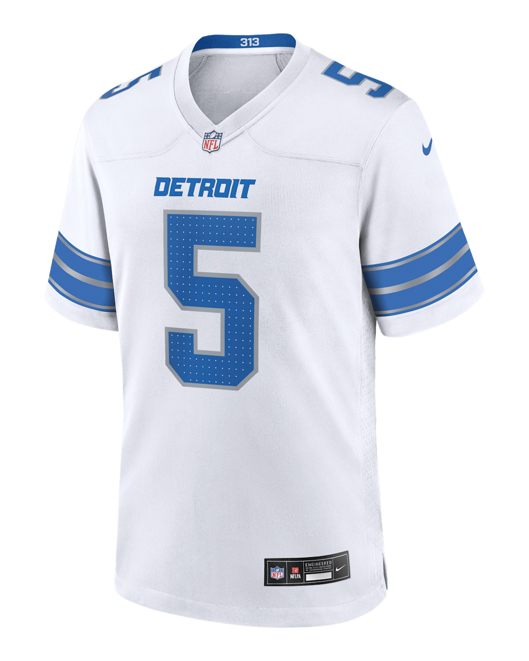 David Montgomery Detroit Lions Men's Nike NFL Game Football Jersey - White