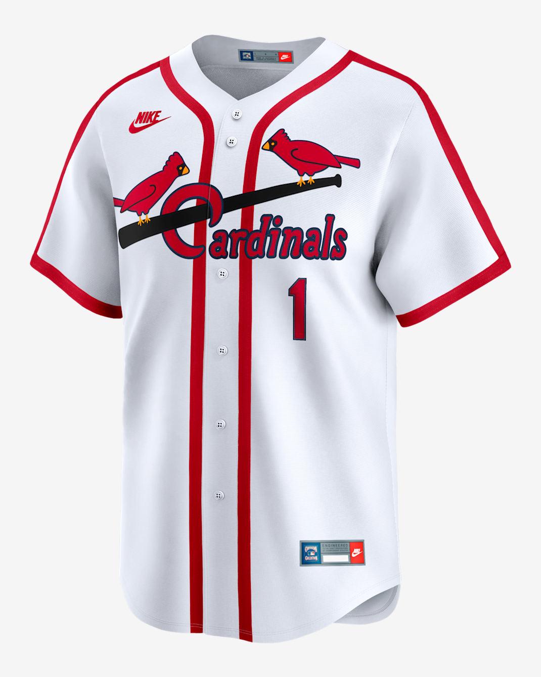 Jersey Nike Dri-FIT ADV de la MLB Limited para hombre Ozzie Smith St. Louis Cardinals Cooperstown - Blanco