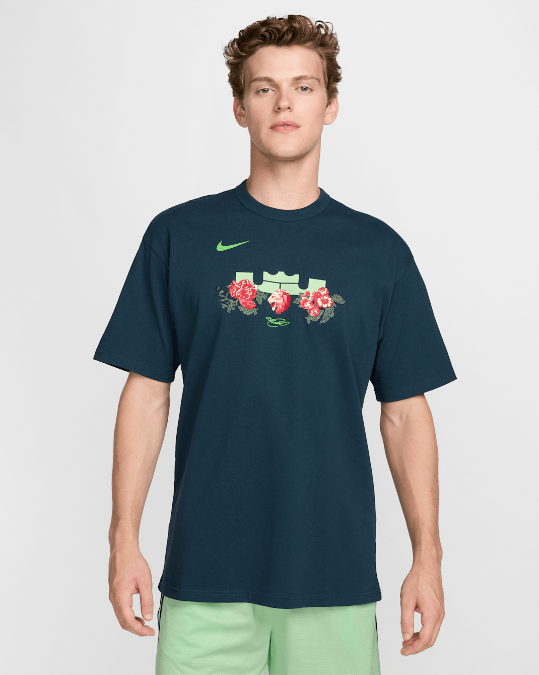 Playera de básquetbol Max90 para hombre LeBron - Azul marino militar