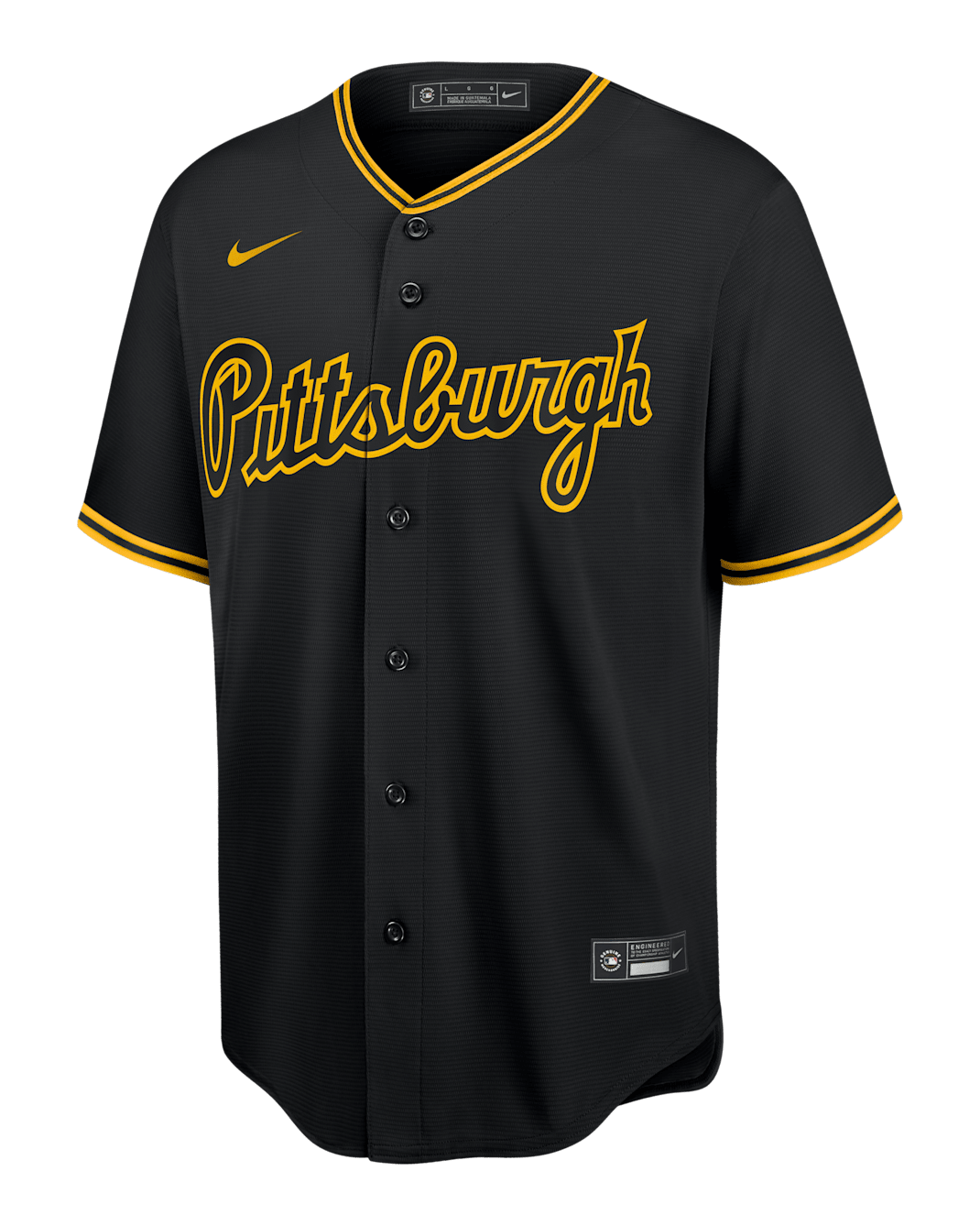 Camiseta de béisbol Replica para hombre MLB Pittsburgh Pirates - Negro