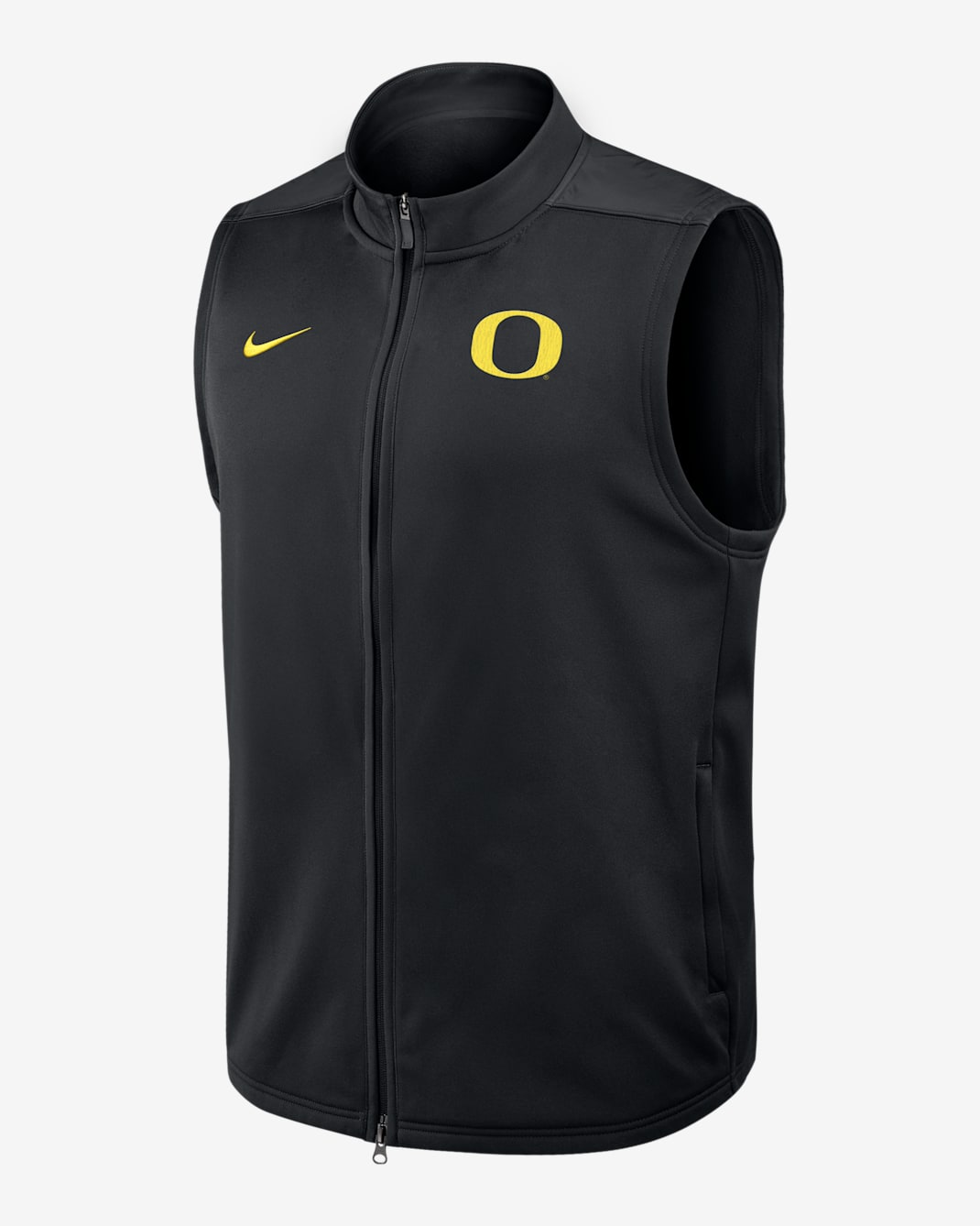Chaleco universitario Nike Therma-FIT de cierre completo para hombre Oregon Victory - Negro