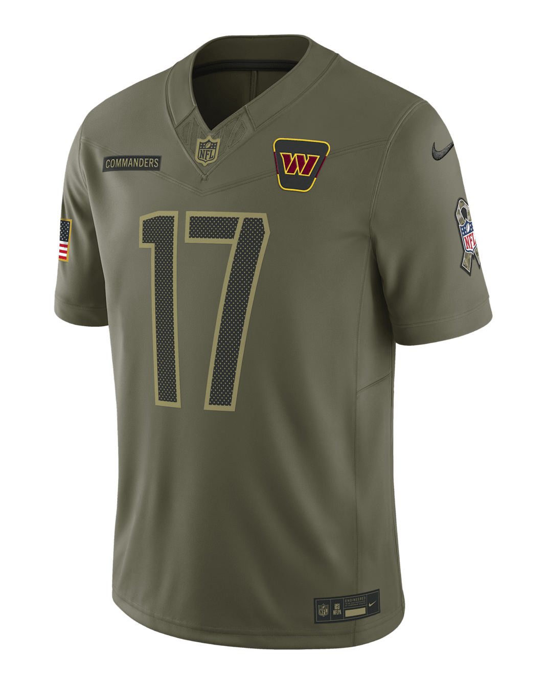 Terry McLaurin Washington Commanders Salute to Service Men's Nike Dri-FIT NFL Limited Jersey - Olive
