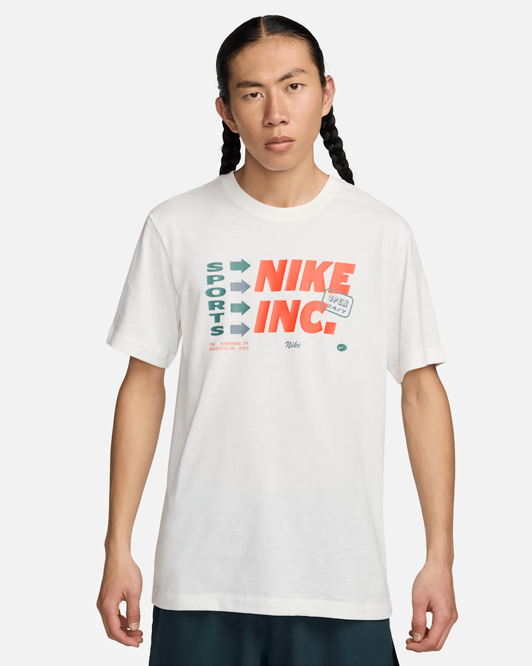 ナイキ メンズ Dri-FIT フィットネス Tシャツ - セイル