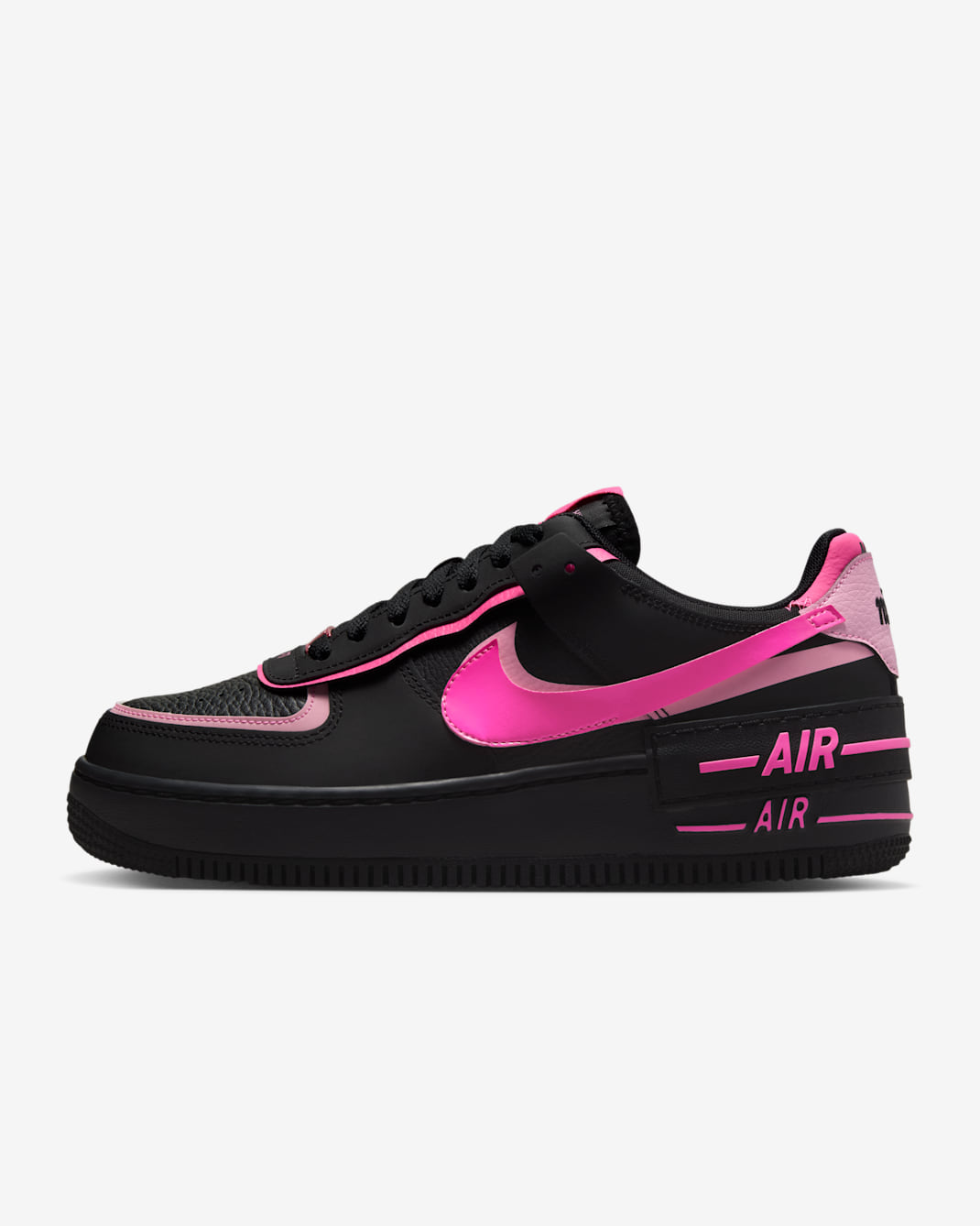 Nike Air Force 1 Shadow Damenschuhe - Schwarz/Pink Spell/Pink Blast