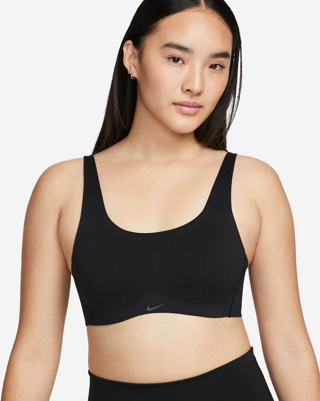 Nike Alate Coverage Women's Medium-Support Padded Sports Bra - Black/Black/Cool Grey