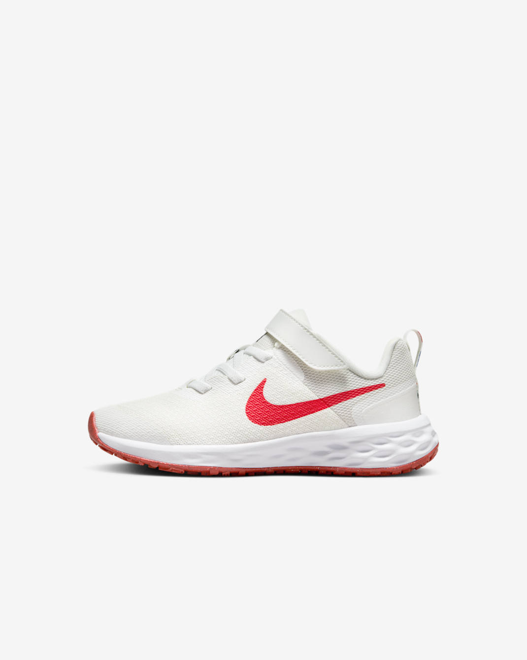 Nike Revolution 6 Younger Kids' Shoes - Summit White/Obsidian/White/Track Red
