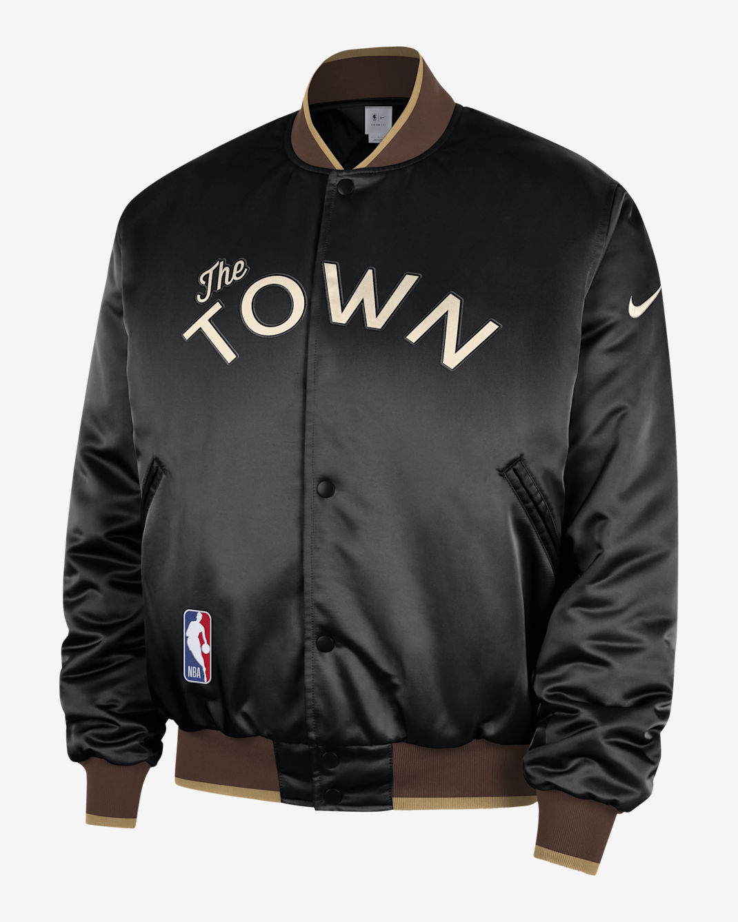 Golden State Warriors City Edition Men's Nike NBA Premium Jacket - Black