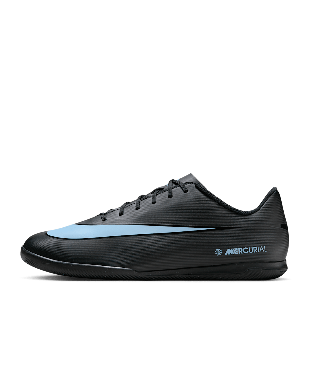 Nike Mercurial Vapor 16 Club Indoor Court Low-Top Football Shoes - Black/Ice Blue