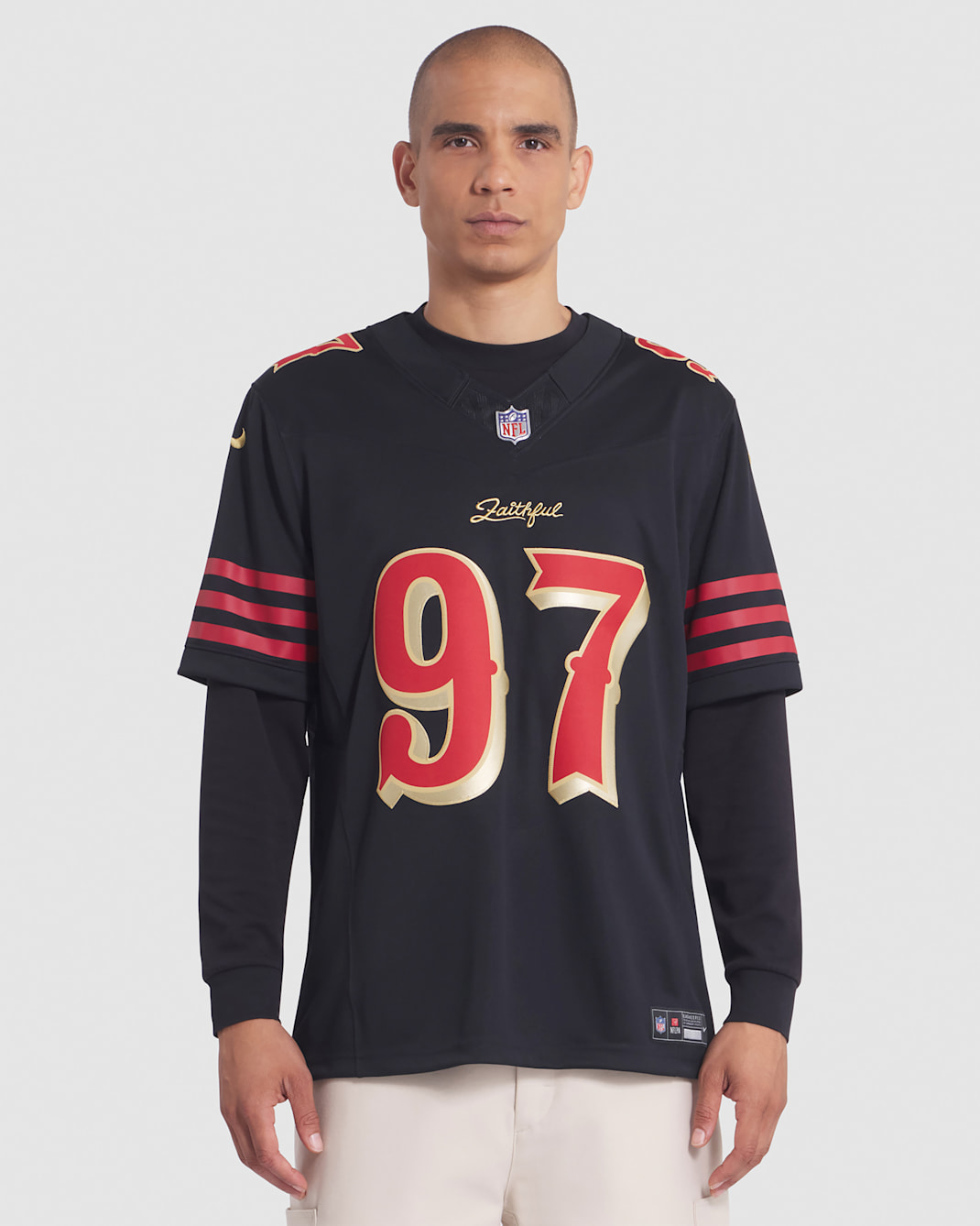 Nick Bosa San Francisco 49ers Rivalries Collection Men's Nike Dri-FIT NFL Limited Jersey - Black