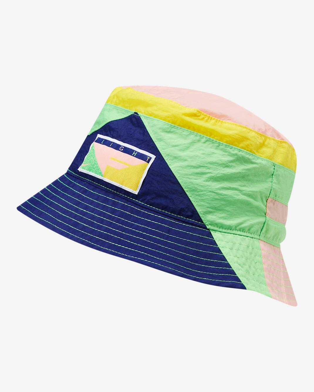 Nike Flight Bucket Hat - Regency Purple/Bleached Coral/Scream Green/Bleached Coral