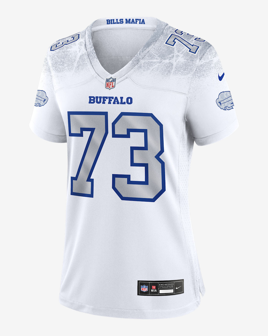 Jersey Nike de la NFL de partido para mujer Dion Dawkins Buffalo Bills colección Rivalries - Blanco