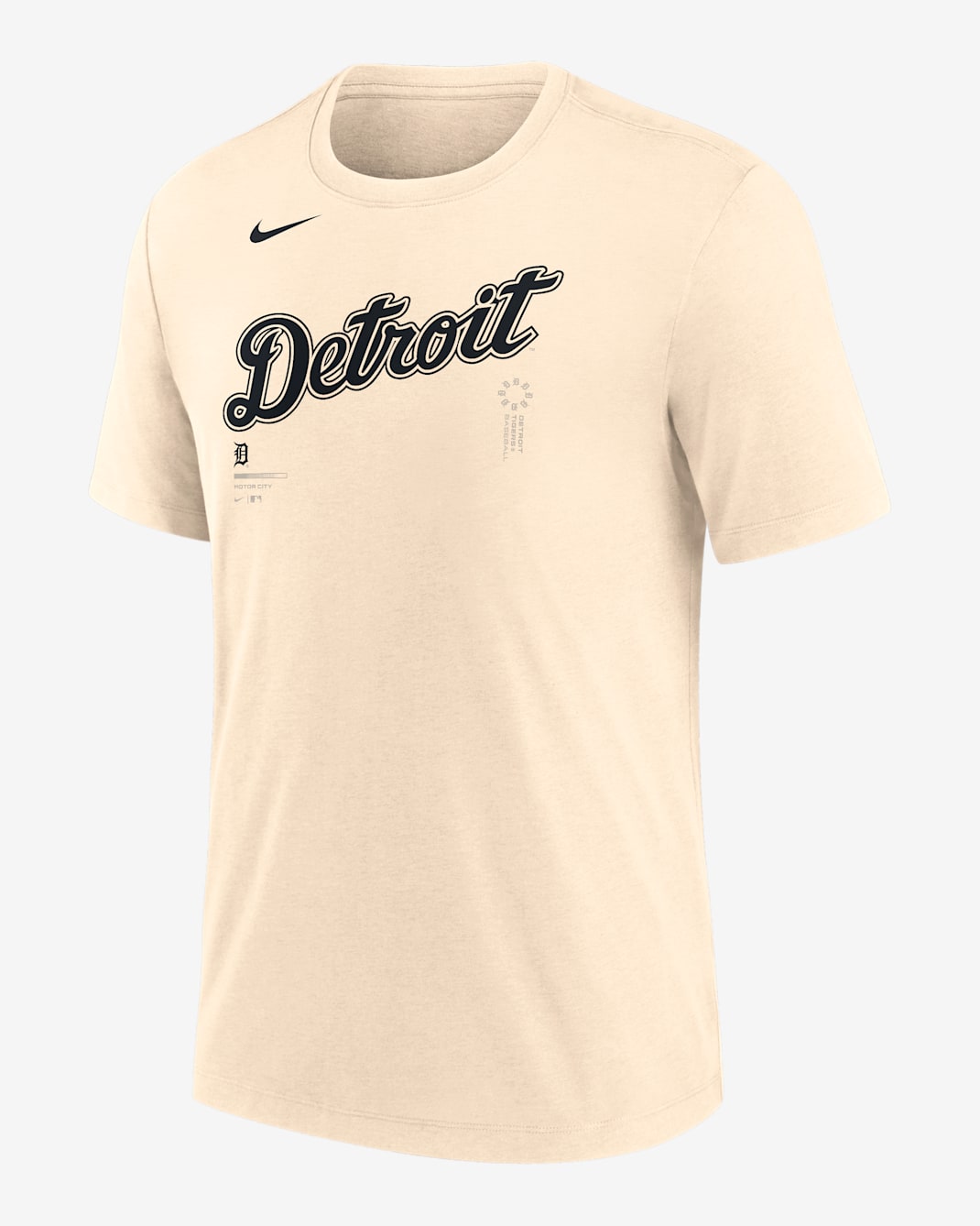 Detroit Tigers Wordmark Men's Nike MLB T-Shirt - Natural