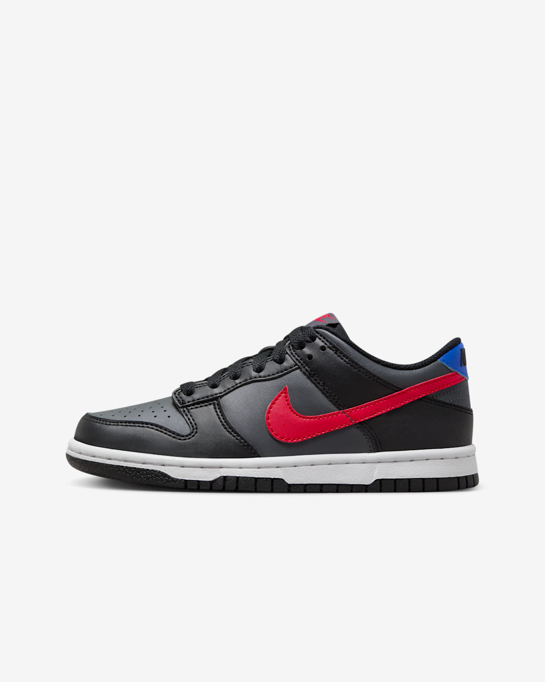 Nike Dunk Low Older Kids' Shoes - Black/White/Racer Blue/University Red