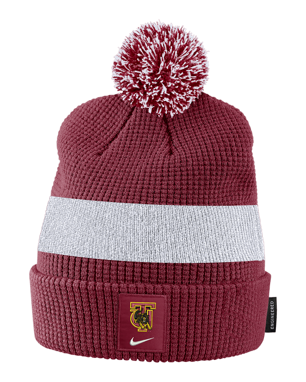 Tuskegee Nike College Pom Beanie - Team Crimson