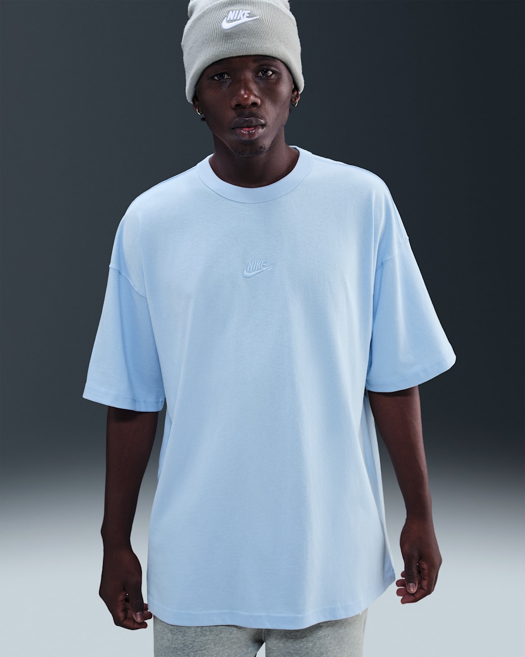 Nike Sportswear Premium Essentials Men's Oversized T-shirt - Celestine Blue