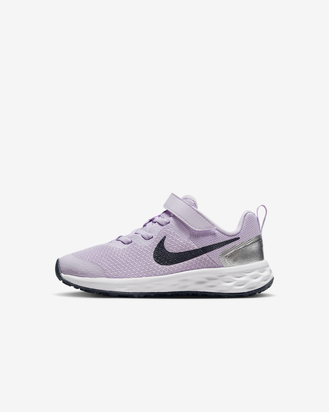 Nike Revolution 6 Younger Kids' Shoes - Violet Frost/Metallic Silver/Vivid Purple/Thunder Blue