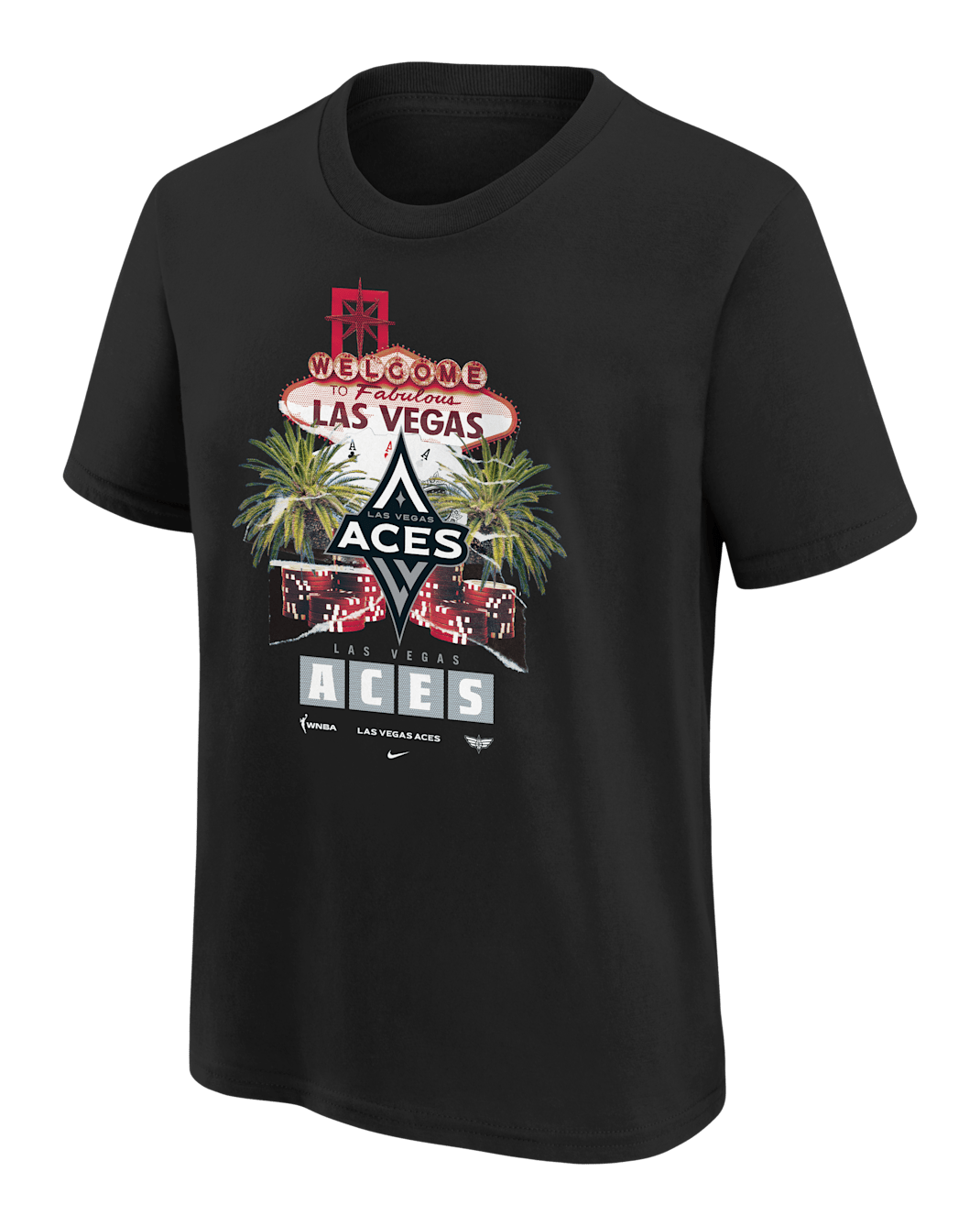 Las Vegas Aces Big Kids' Nike WNBA T-Shirt - Black
