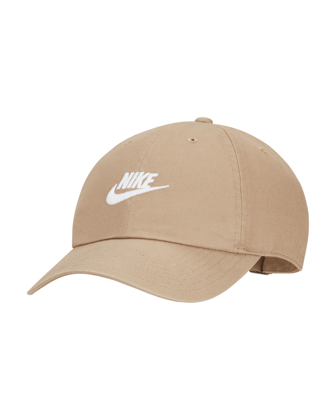 Nike Sportswear Heritage86 Futura Washed Hat - Khaki/White