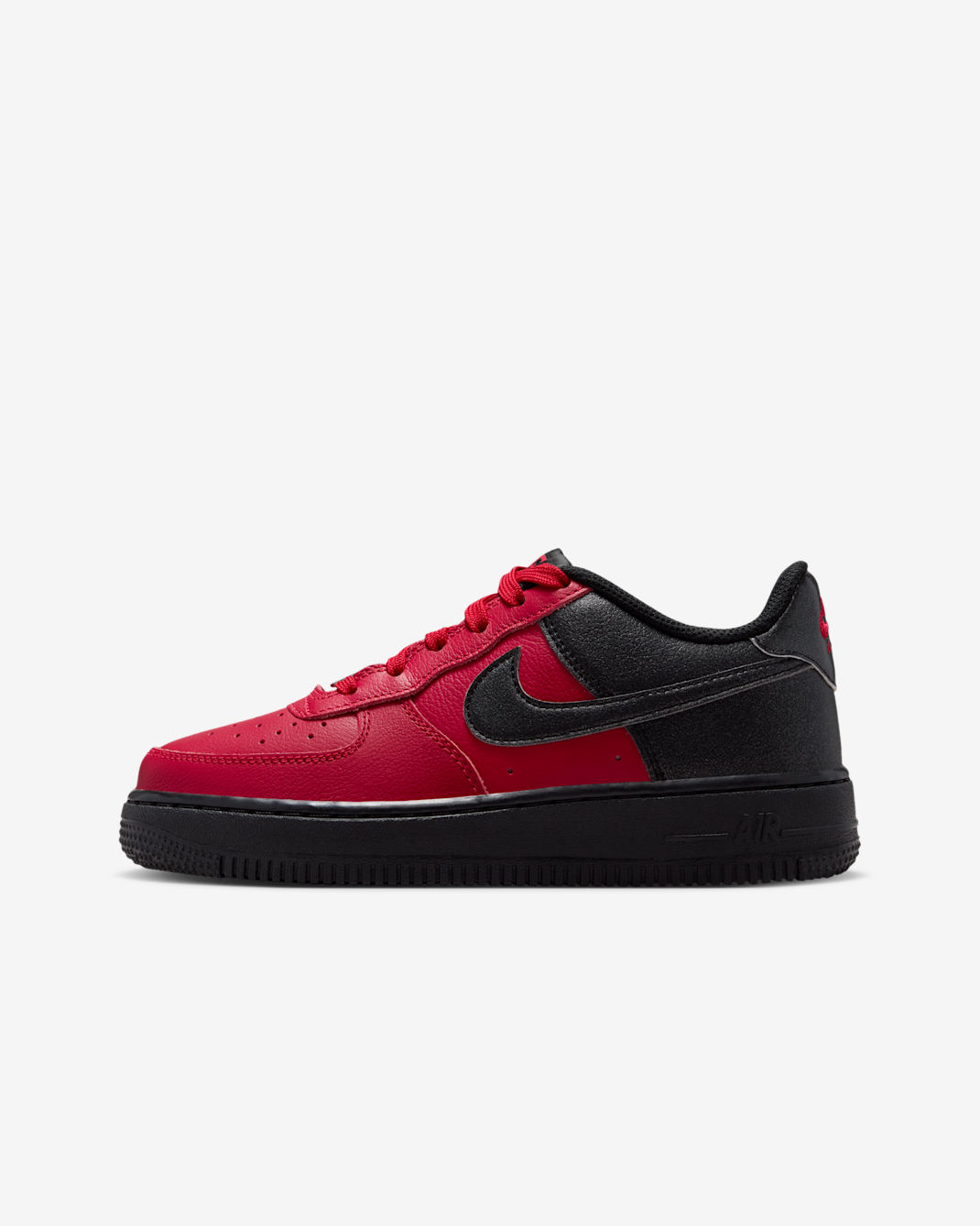 Tenis para niños grandes Nike Air Force 1 LV8 - Rojo gimnasio/Blanco cumbre/Negro