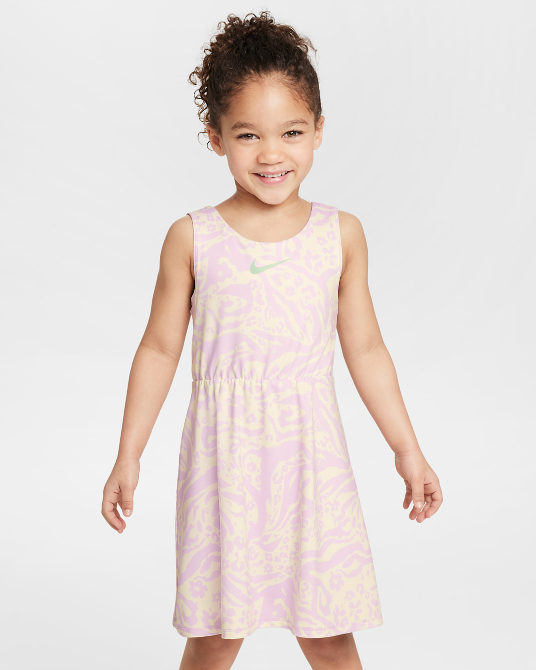 Vestido Wild Flower Fashion Nike Dri-FIT para preescolar - Leche de coco