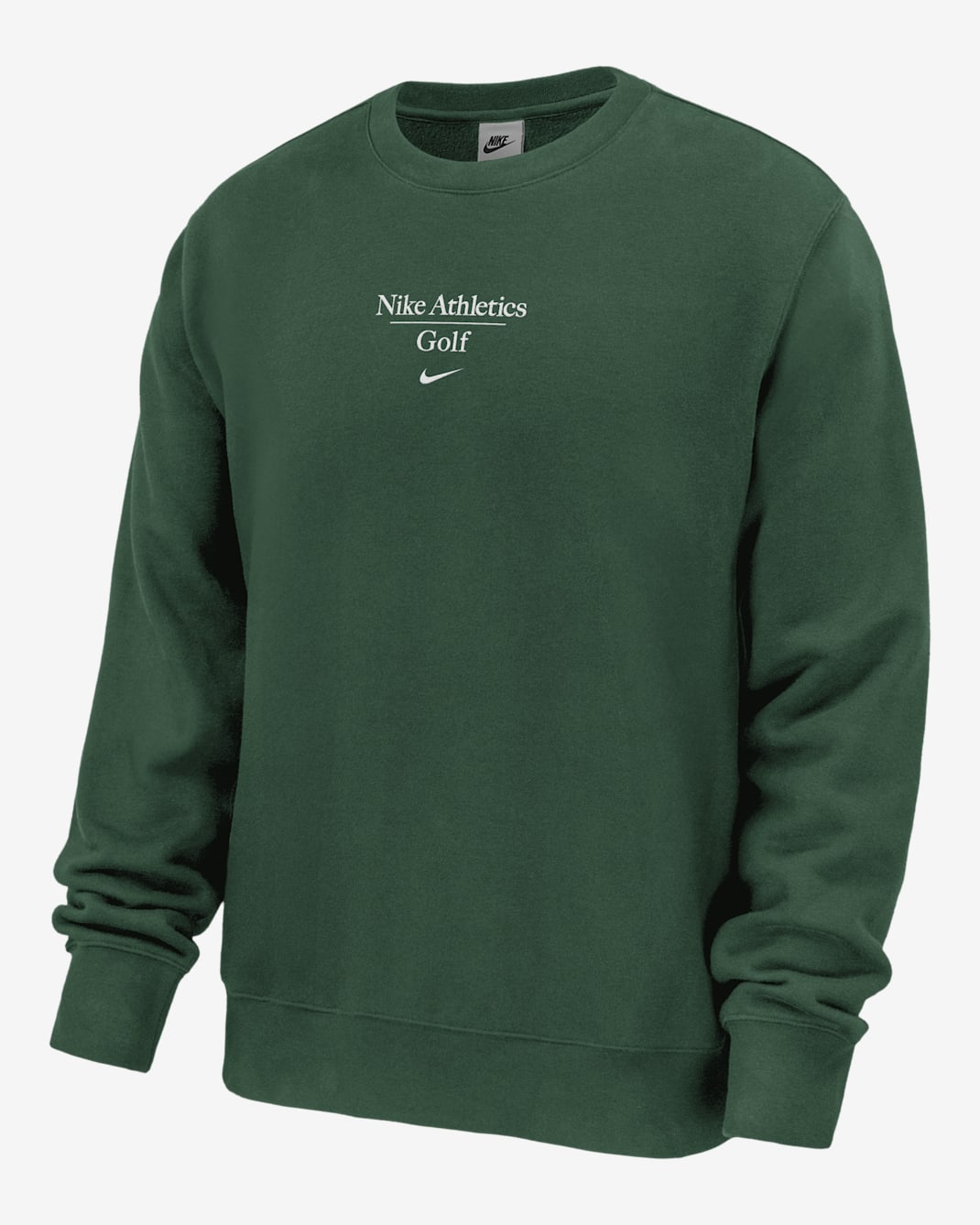 Nike Club Fleece Men's Golf Crew-Neck Sweatshirt - Gorge Green