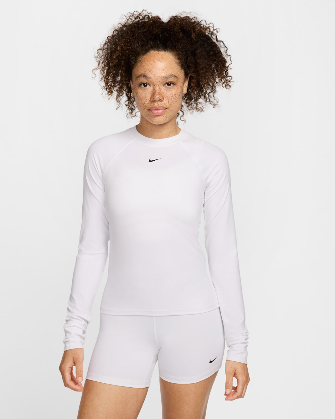 Nike Pro Women's Dri-FIT Long-Sleeve Top - White/Black