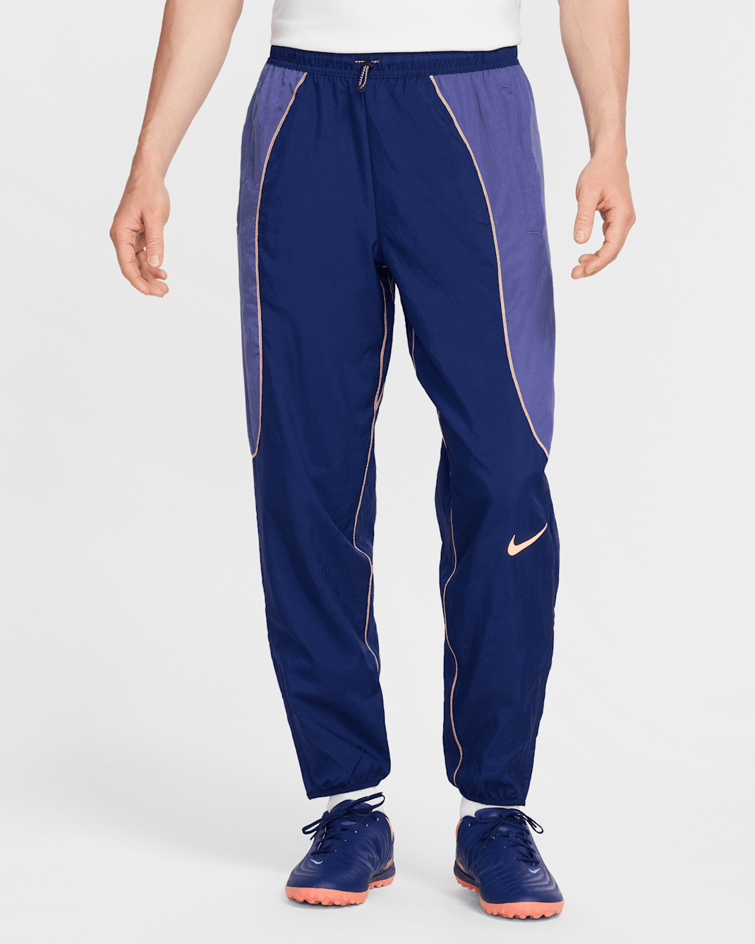 Nike Strike+ Men's Water-Repellent Soccer Pants - Blue Void/Dark Purple Dust/Orange Pulse/Orange Pulse