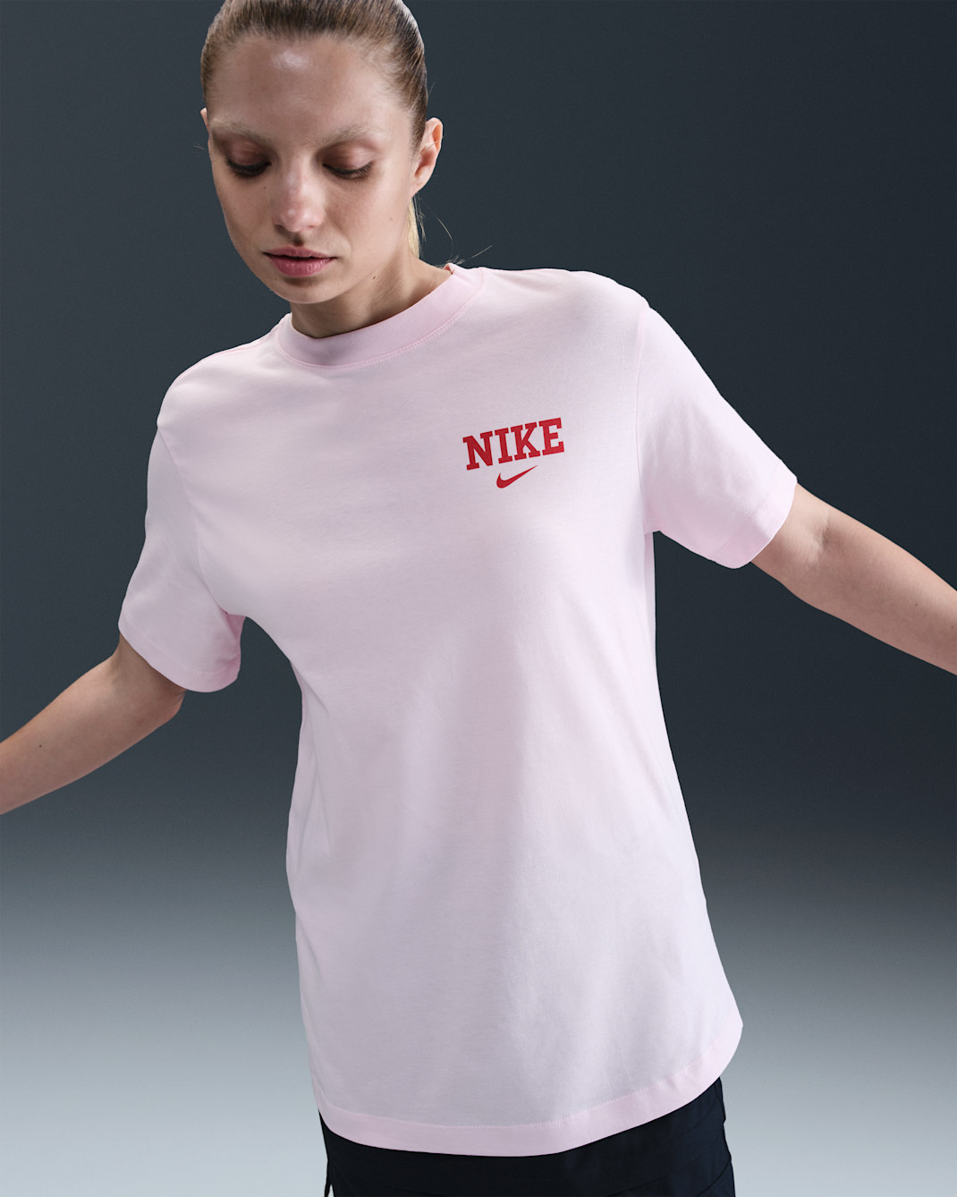 Nike Sportswear Women's T-shirt - Pink Foam/University Red