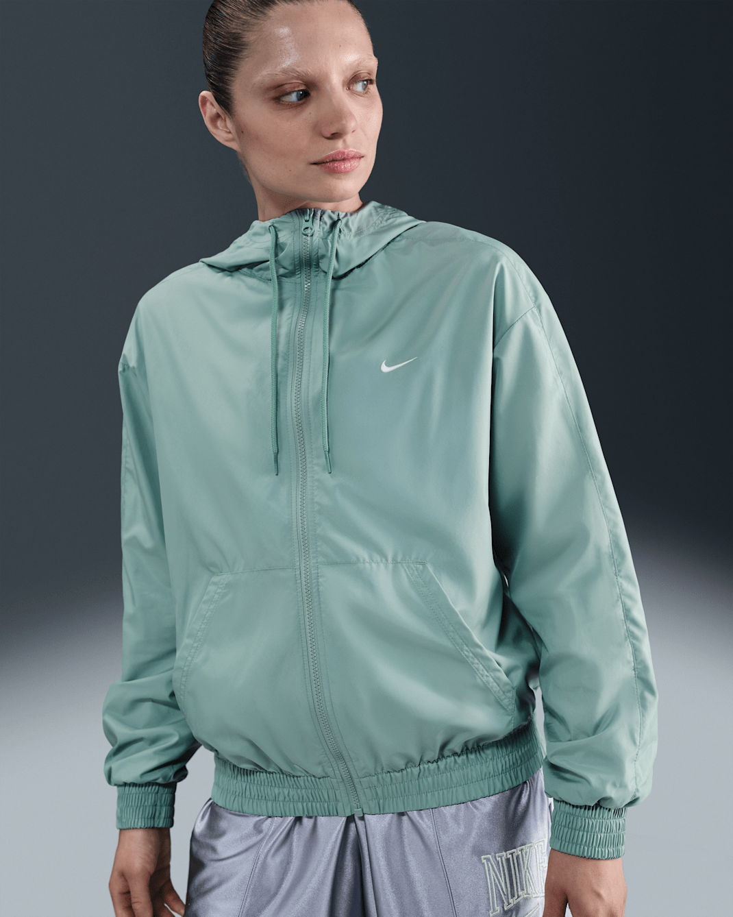 Nike Sportswear Classic Wovens Women's Loose UV Hooded Jacket - Cannon/Sail